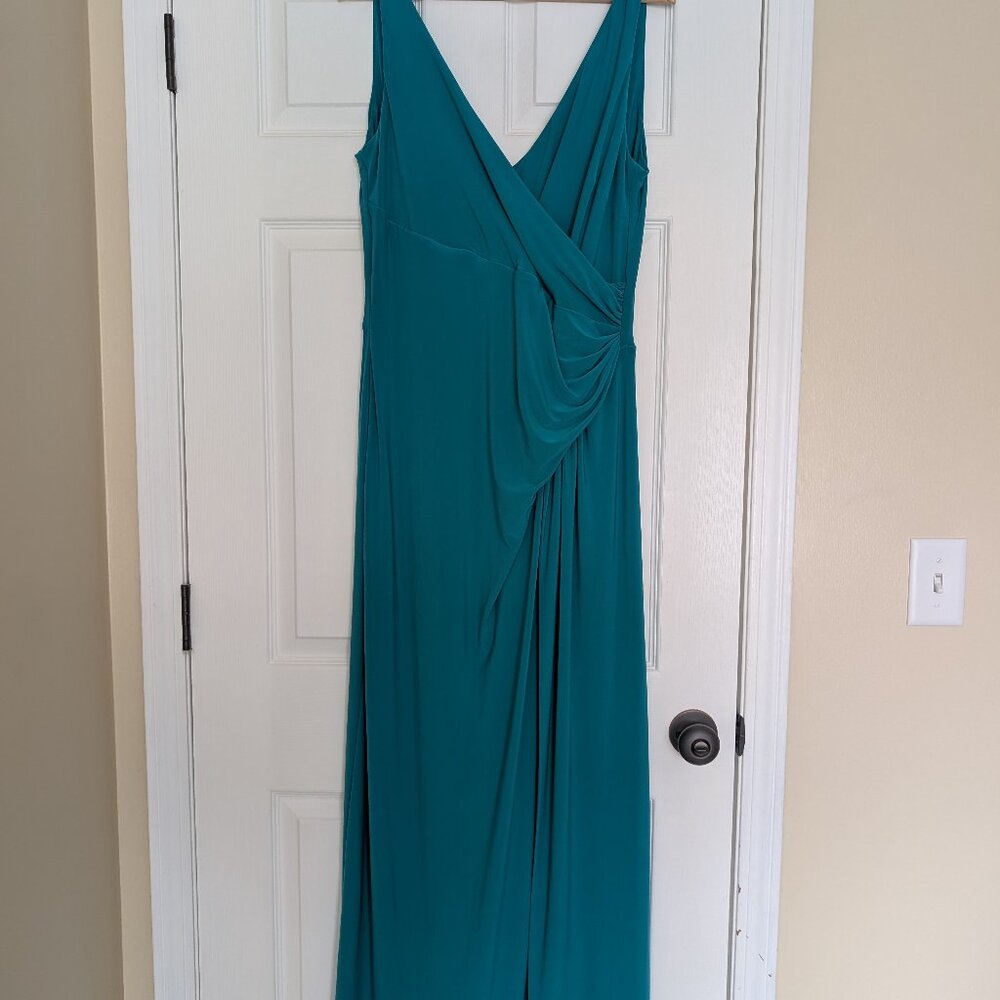 Ralph Lauren Stretch Jersey Wrap Evening Gown, 16